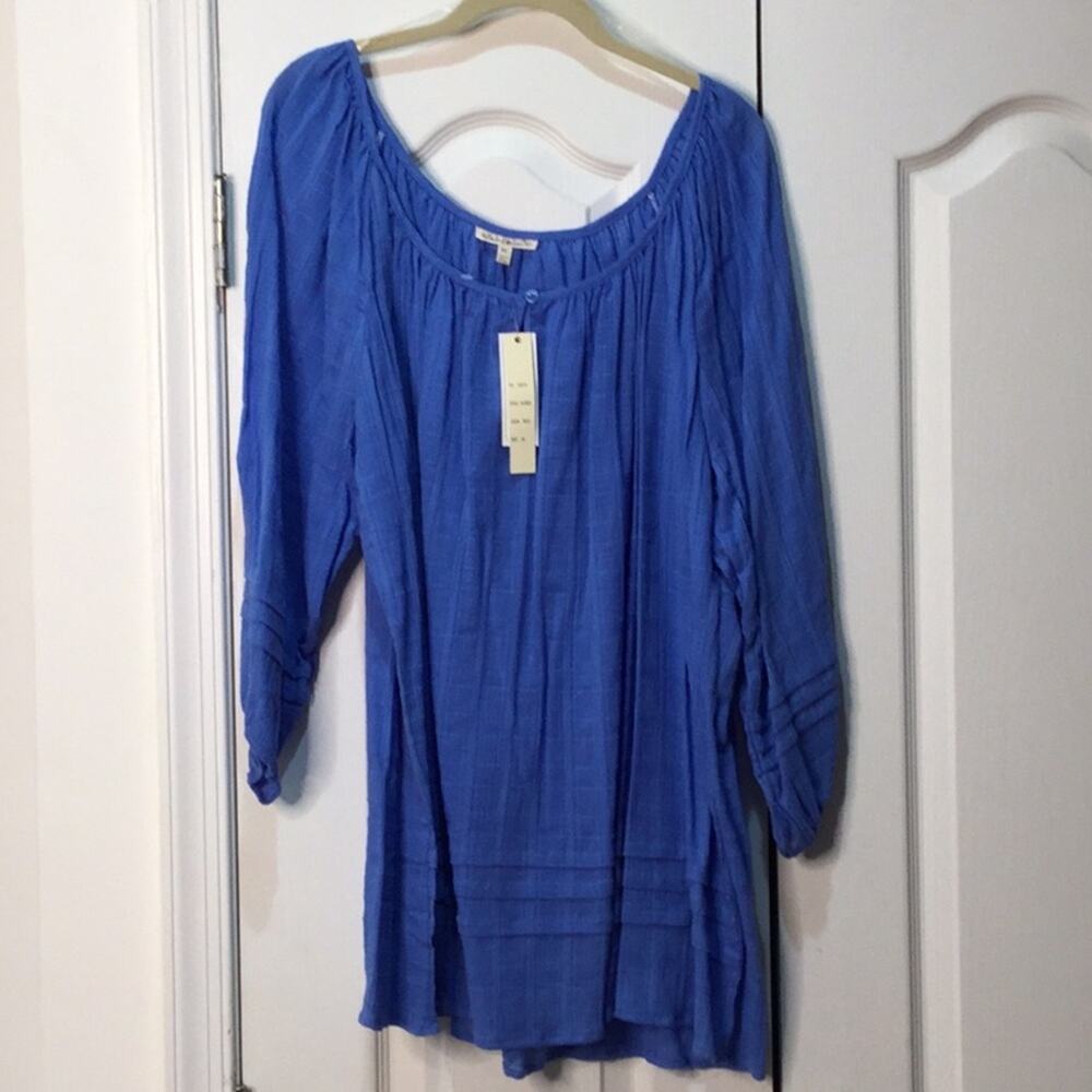 Hester &Orchard 3x blue gauzy boho sheik NWT